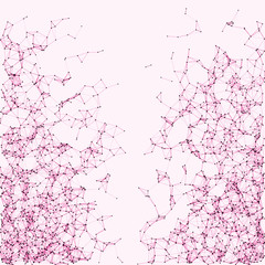 Network Mesh Procedural Art background illustration