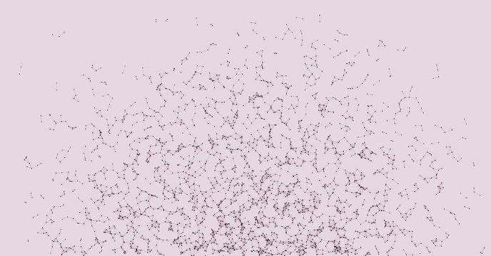 Network Mesh Procedural Art background illustration