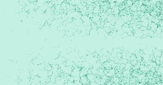 Network Mesh Procedural Art background illustration