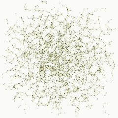 Fototapeta premium Network Mesh Procedural Art background illustration