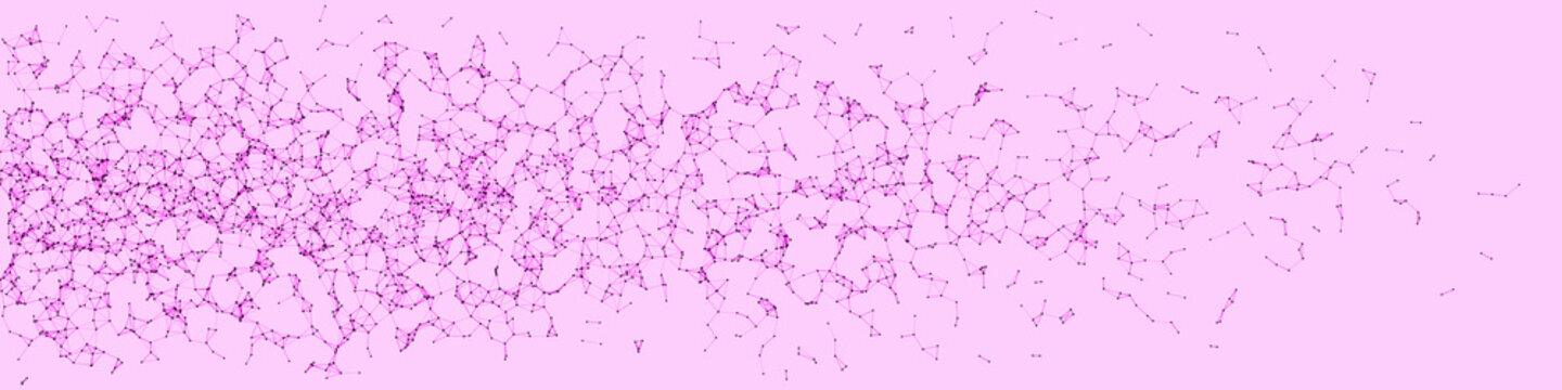 Network Mesh Procedural Art background illustration
