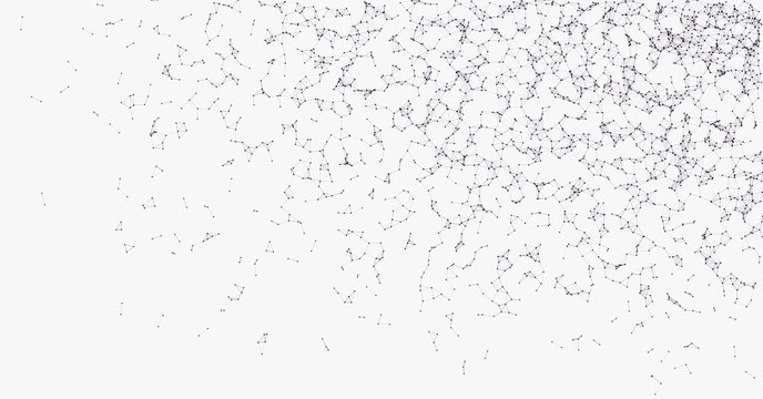 Network Mesh Procedural Art background illustration