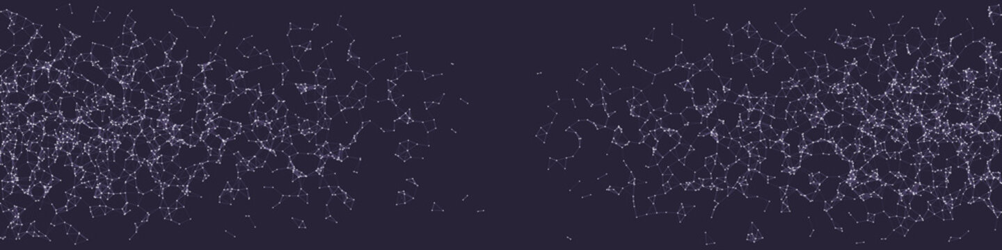 Network Mesh Procedural Art background illustration