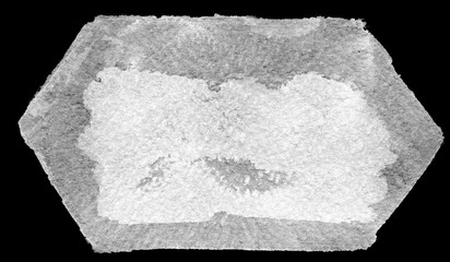 Wet ink geometric shape. Brush paint strokes. Texture brushes and modern grunge brush lines. Ink brush artistic design element for frame design. Isolated element.