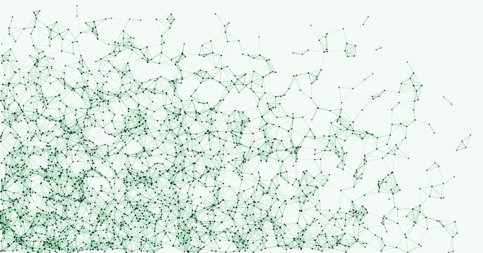 Network Mesh Procedural Art background illustration