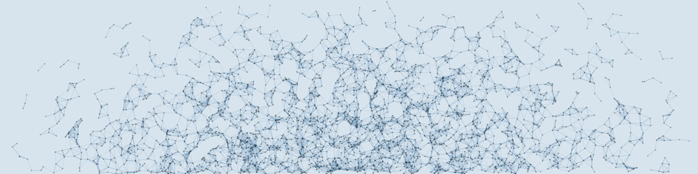 Network Mesh Procedural Art background illustration