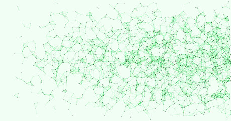 Network Mesh Procedural Art background illustration