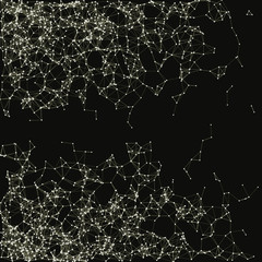 Fototapeta premium Network Mesh Procedural Art background illustration