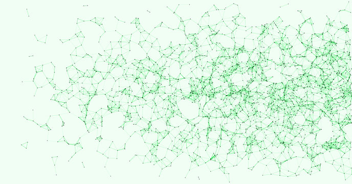 Network Mesh Procedural Art background illustration