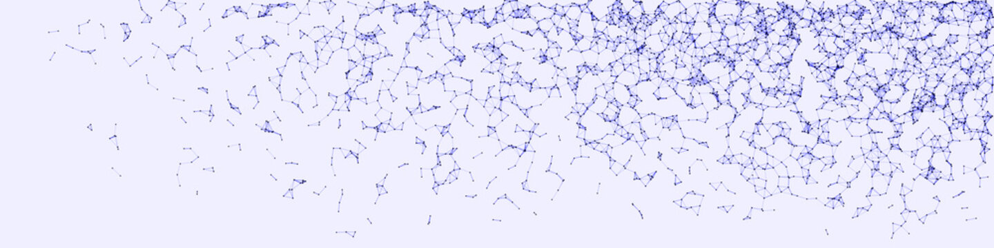 Network Mesh Procedural Art background illustration