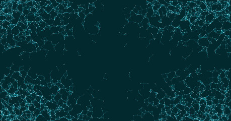 Network Mesh Procedural Art background illustration