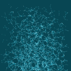 Network Mesh Procedural Art background illustration