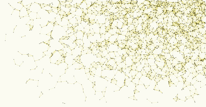 Network Mesh Procedural Art background illustration