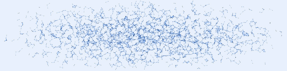 Network Mesh Procedural Art background illustration