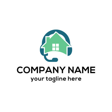  home headset logo design. Home logo music headset