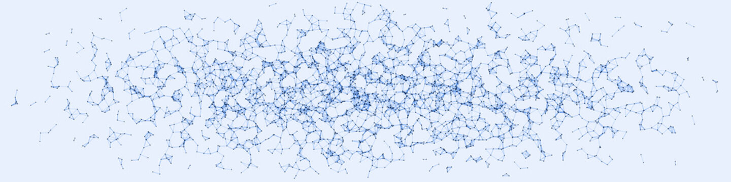 Network Mesh Procedural Art background illustration