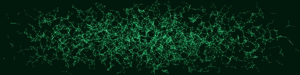 Network Mesh Procedural Art background illustration