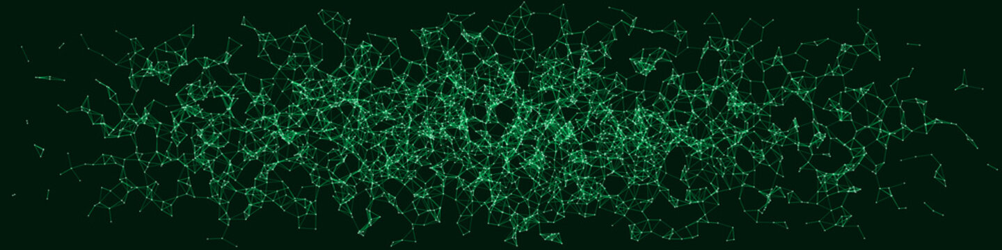 Network Mesh Procedural Art background illustration