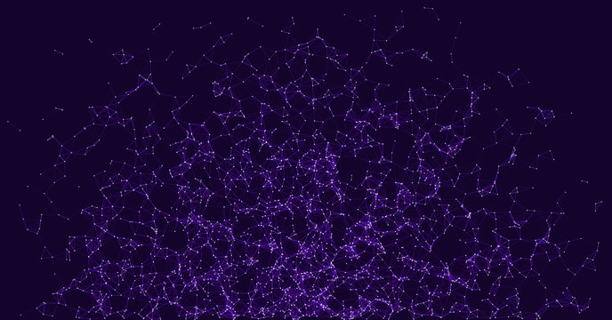 Network Mesh Procedural Art background illustration