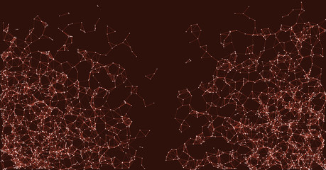 Network Mesh Procedural Art background illustration