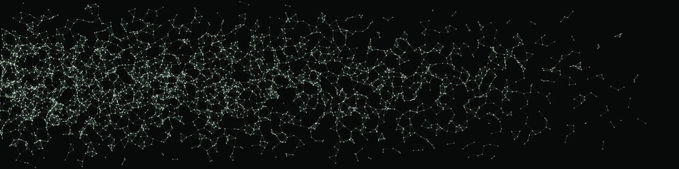 Network Mesh Procedural Art background illustration