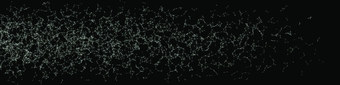 Network Mesh Procedural Art background illustration