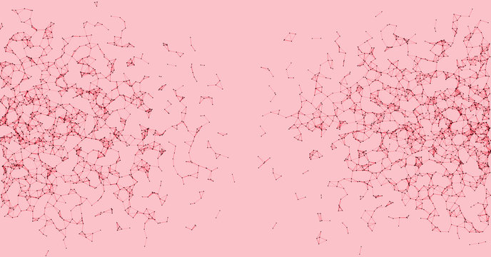 Network Mesh Procedural Art background illustration