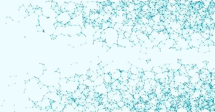 Network Mesh Procedural Art background illustration