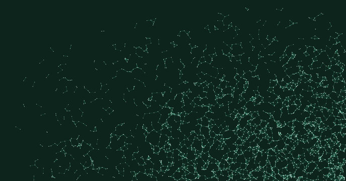 Network Mesh Procedural Art background illustration