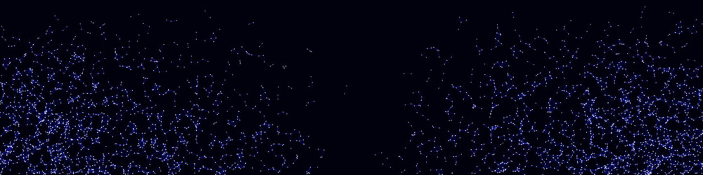 Network Mesh Procedural Art background illustration