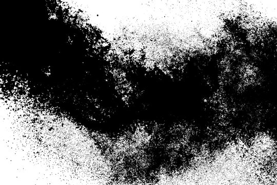Black and white grunge background. Post-apocalyptic style texture. Digitally generated image. Vector design elements. Illustration, Eps 10.