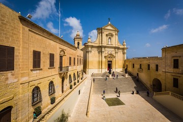 Obraz premium The Victoria Fortress in Malta