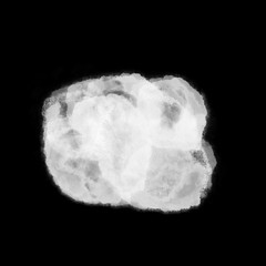 Wet ink geometric shape. Brush paint strokes. Texture brushes and modern grunge brush lines. Ink brush artistic design element for frame design. Isolated element.