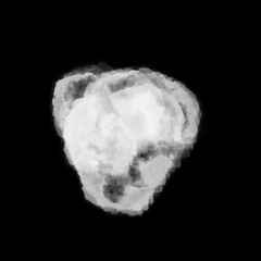 Wet ink geometric shape. Brush paint strokes. Texture brushes and modern grunge brush lines. Ink brush artistic design element for frame design. Isolated element.