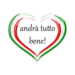 Cuore Italia Andrà tutto bene