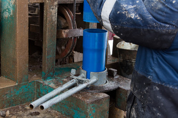 preparing for drilling
