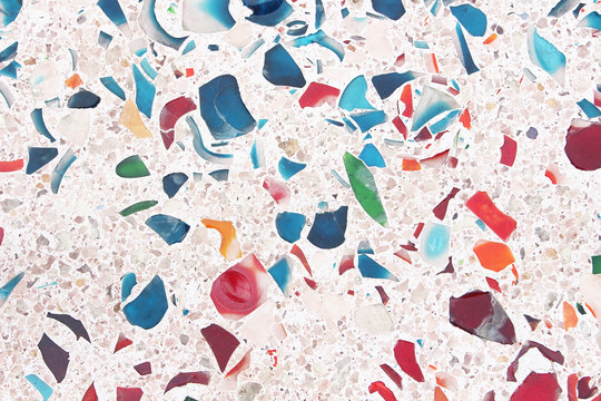 Colorful Terrazzo Floor Texture Background