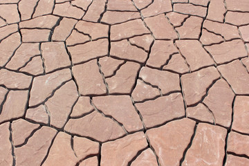 Brick flooring pattern paving tiles, cement brick floor background
