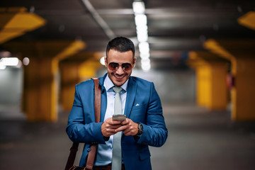 Young man with mobile phone