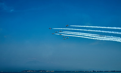 Military Air Show at Lake Garda in Italy, Plane type: 