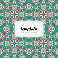 Background mandala seamless pattern vector