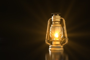 Old style lantern with Background © MUS_GRAPHIC
