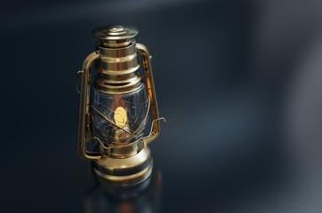 Fototapeta na wymiar Old style lantern with Background