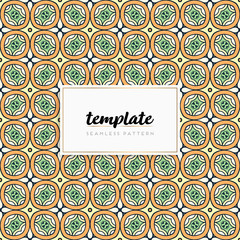 Background mandala seamless pattern vector