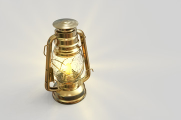 Fototapeta na wymiar Old style lantern with Background