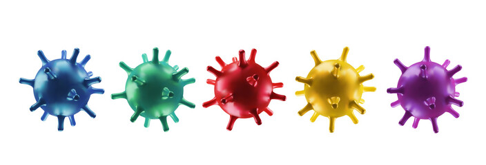 Set virus cells. Coronavirus concept background. 2019-nCoV, Virus Covid 19-NCP. Vector illustration