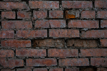 brick masonry concrete cement wall blocks construction garden texture background old cracked red pink scarlet history