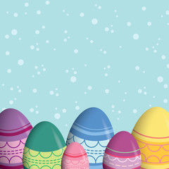 Festive Easter Egg Background