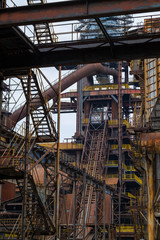 Black and white abstract industrial backround