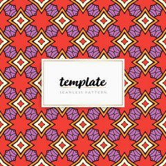 Background mandala seamless pattern vector